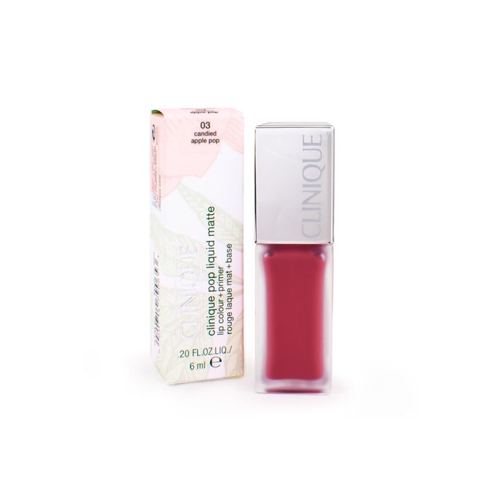 Clinique Pop Liquid Matte Lip Colour Primer szminka do ust z bazą 03 Candied Apple Pop 6Ml main product photo