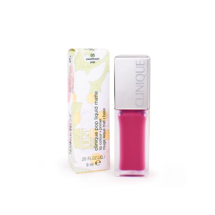Clinique Pop Liquid Matte Lip Colour Primer szminka do ust z bazą 05 Sweetheart Pop 6ml main product photo