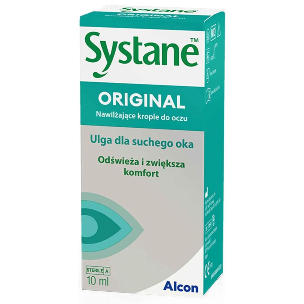 SYSTANE ORIGINAL NAWILŻAJĄCE KROPLE DO OCZU 10ML main product photo