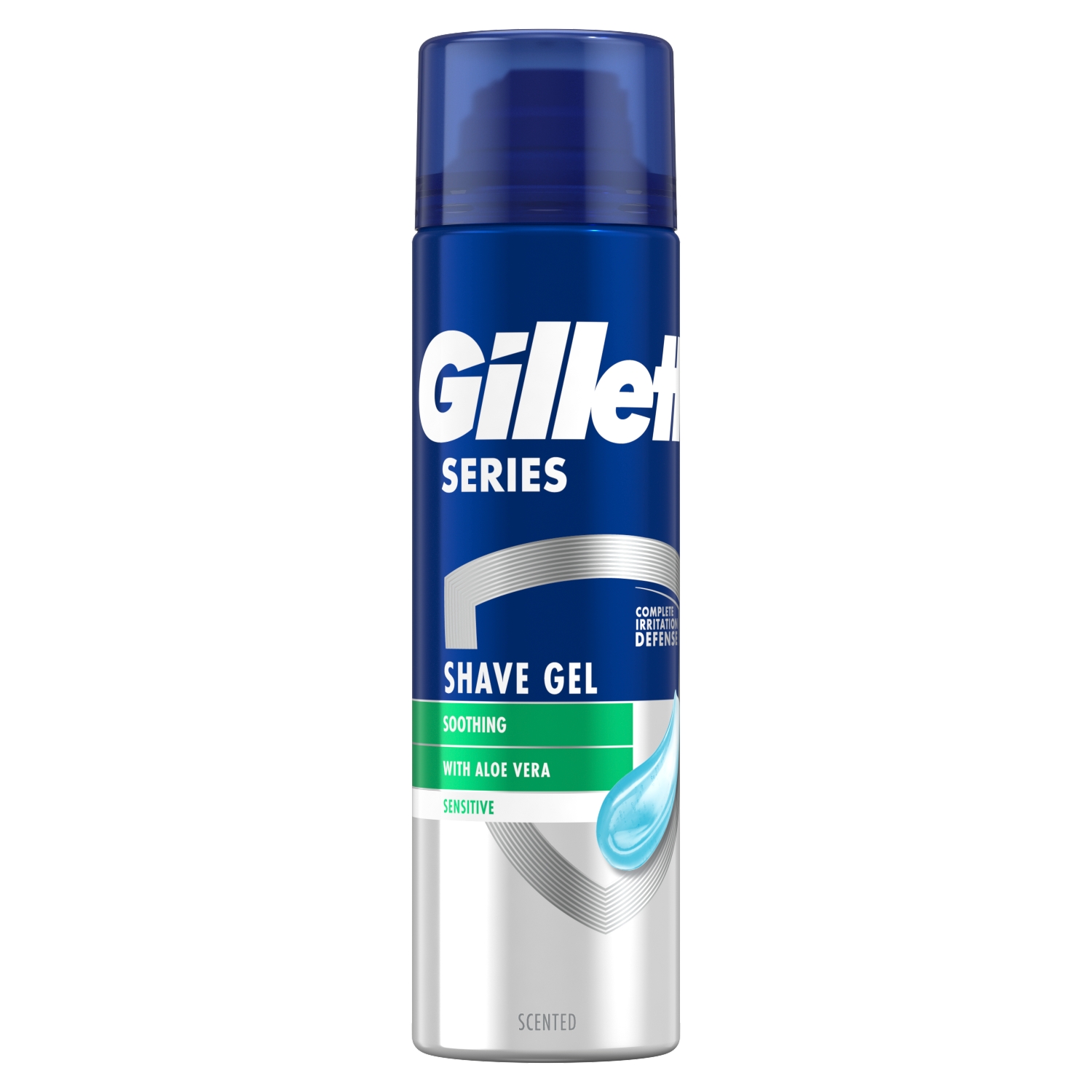 Gillette Series Kojący żel do golenia z aloesem, 200 ml