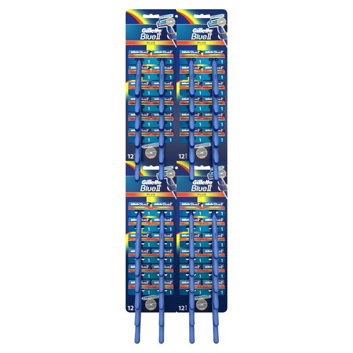 Gillette Blue II Plus Chromium Jednorazowe Maszynki Do Golenia Dla Mężczyzn, 1 sztuka main product photo