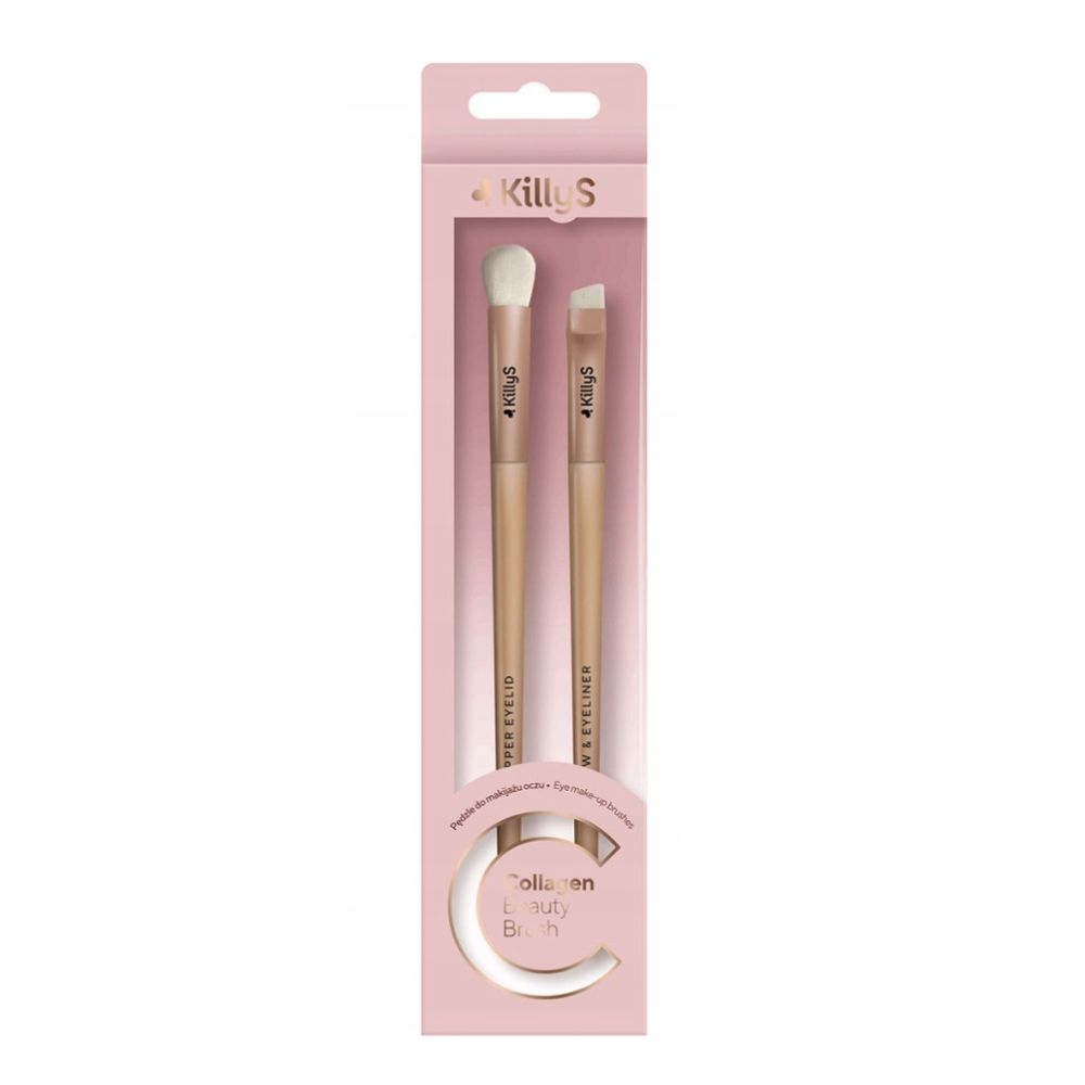 KillyS Collagen Beauty Brush Pędzle do brwi i cieni 2 sztuki