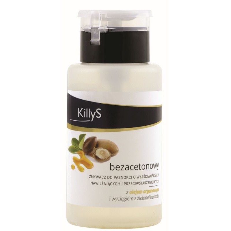 KILLYS zmywacz bez acetonu z olejkiem arganowym i zieloną herbatą