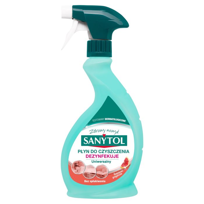 Sanytol Płyn dezynfekujący i czyszczący uniwersalny zapach grejpfruta trawy cytrynowej 500 ml main product photo