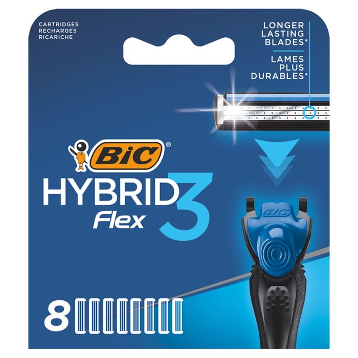 BIC Hybrid Flex 3 3-ostrzowe wkłady do maszynki do golenia 8 sztuk main product photo