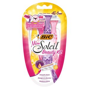 BIC Miss Soleil Beauty Kit 3-ostrzowa maszynka do golenia z trymerem 4 sztuki