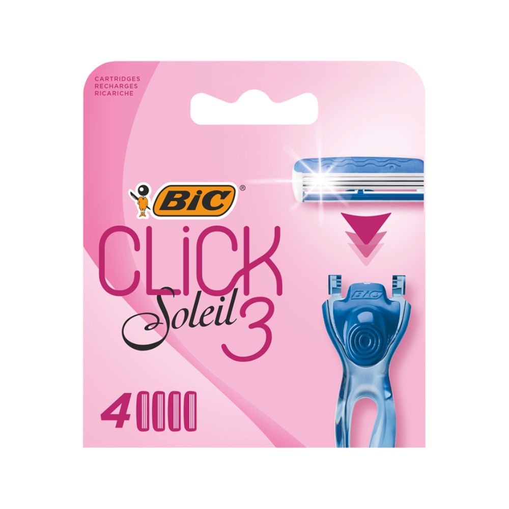 BiC Click 3 Soleil 3 wymienne ostrza do maszynki 4 sztuki