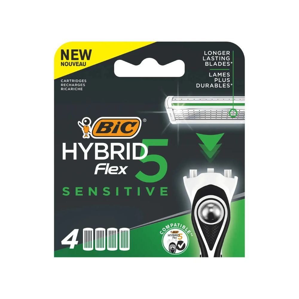 Bic Flex Hybrid 5 Sensitive Wkłady do maszynki do golenia 4 sztuki