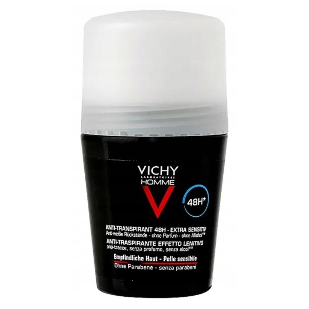 Vichy Homme Dezodorant Antyperspirant W Kulce Do Skóry Wrażliwej 48H 50ml