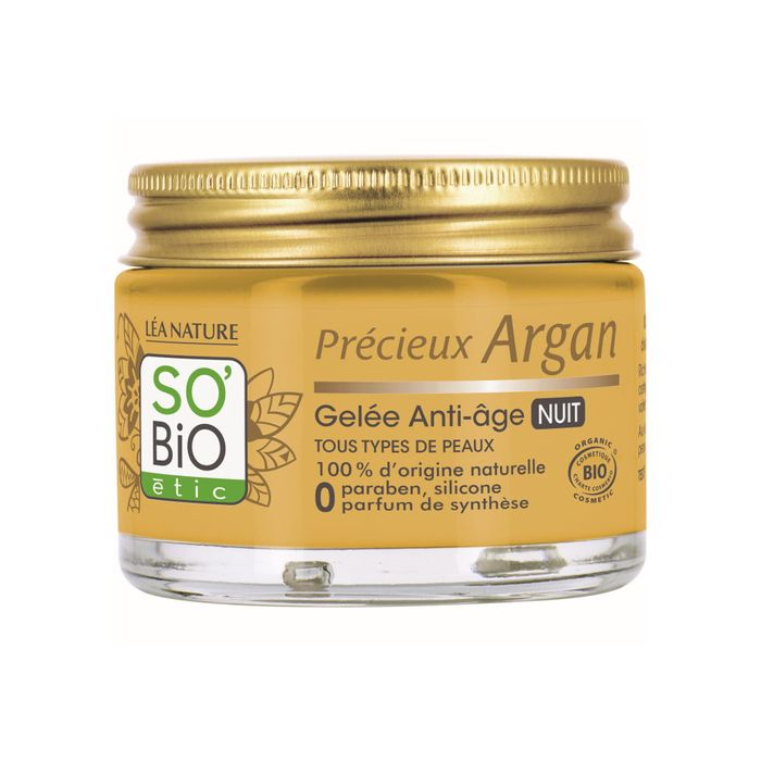 SO BIO ETIC przeciwzmarszczkowy żel na noc olejek arganowy 40ML main product photo
