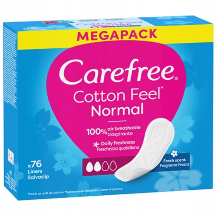 Carefree Cotton Feel Normal wkładki higieniczne 76 sztuk main product photo