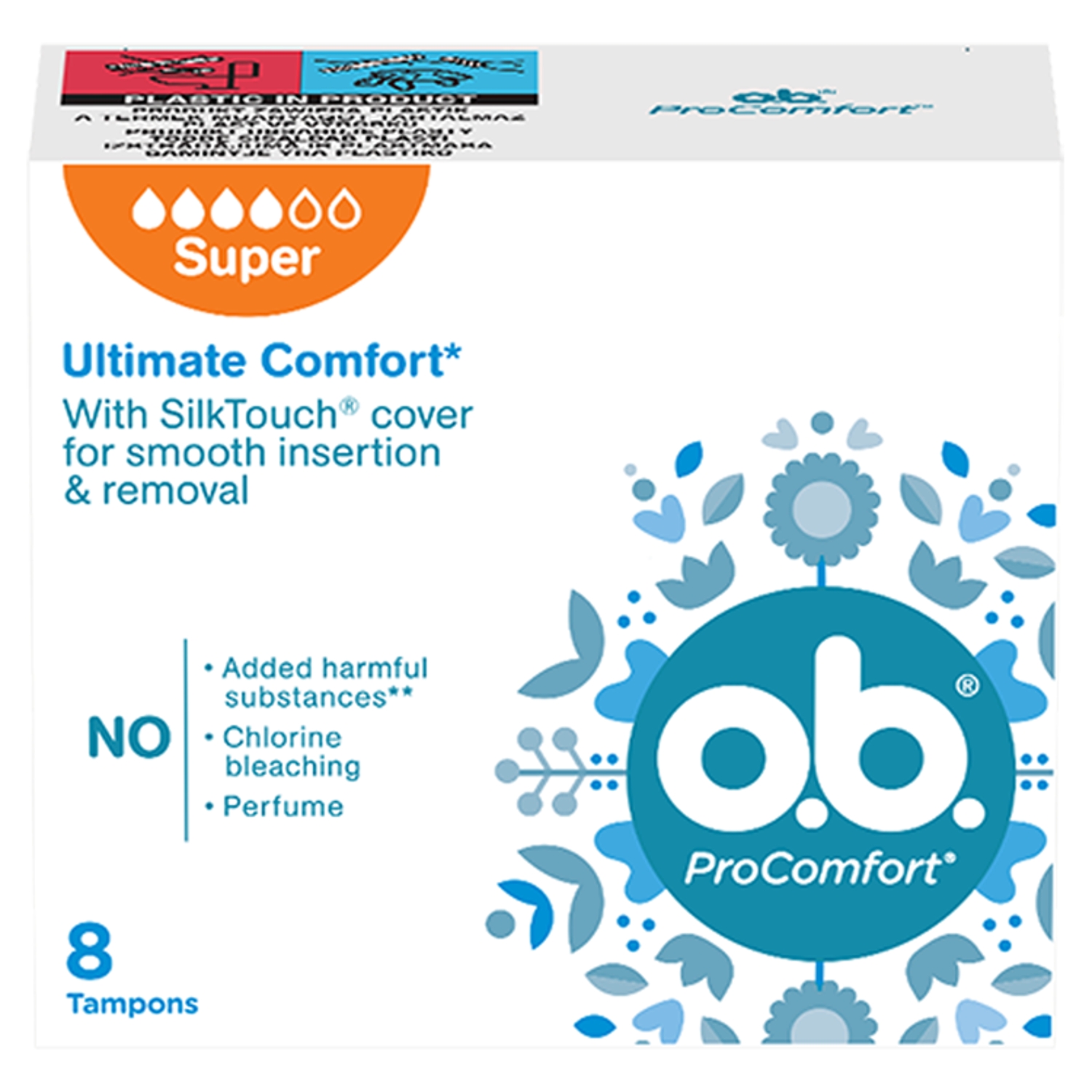 O.B. ProComfort Super Tampony 8 sztuk