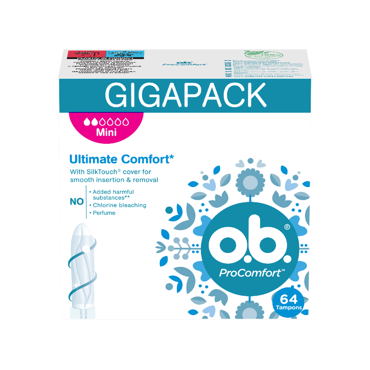 OB PROCOMFORT MINI TAMPONY 64SZT.