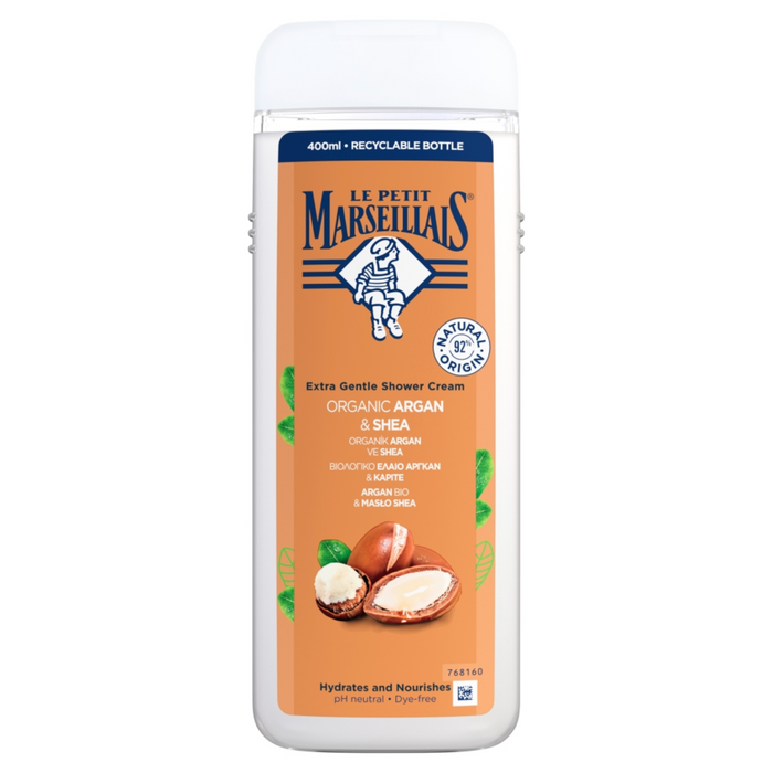 LE PETIT MARSEILLAIS żel pod prysznic argan bio & masło shea 400 ml main product photo