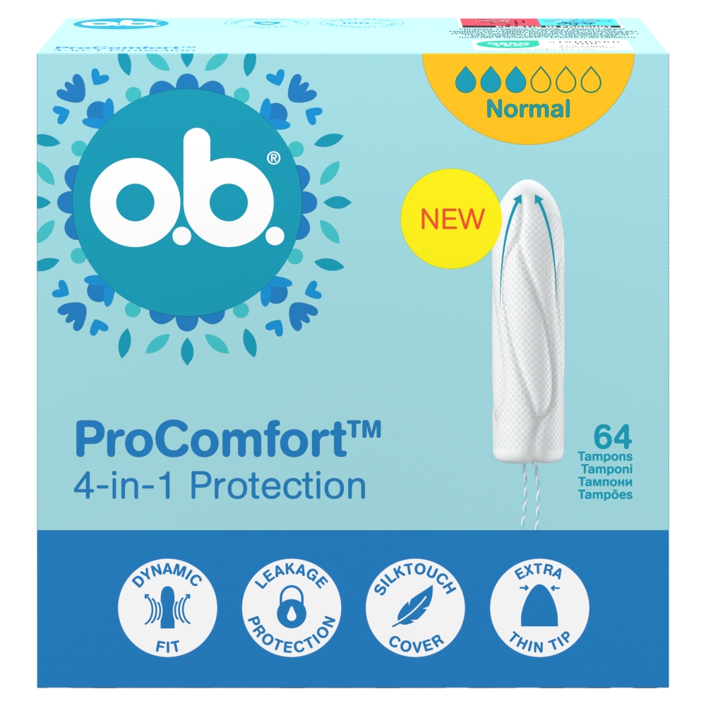 O.B. Procomfort Normal tampony 64 sztuki
