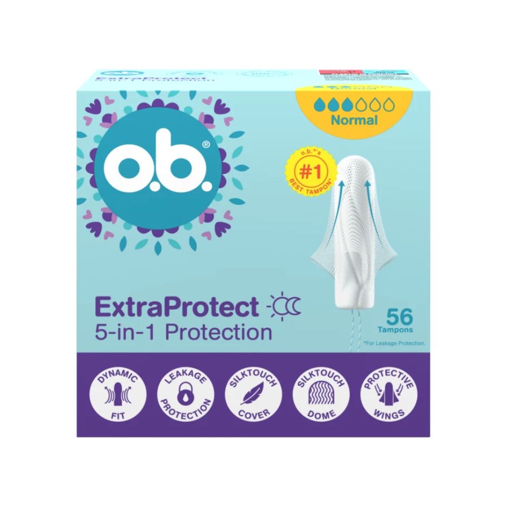 O.B. Extra Protect Normal tampony 56 sztuk