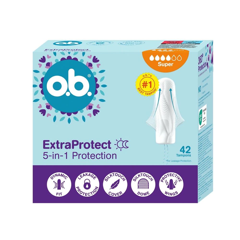 O.B. Extra Protect Super tampony 42 sztuki
