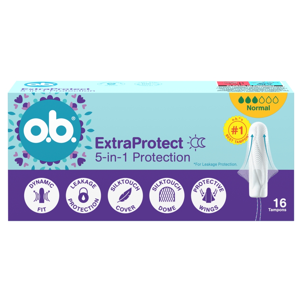 O.B. Extra Protect Normal tampony 16 sztuk