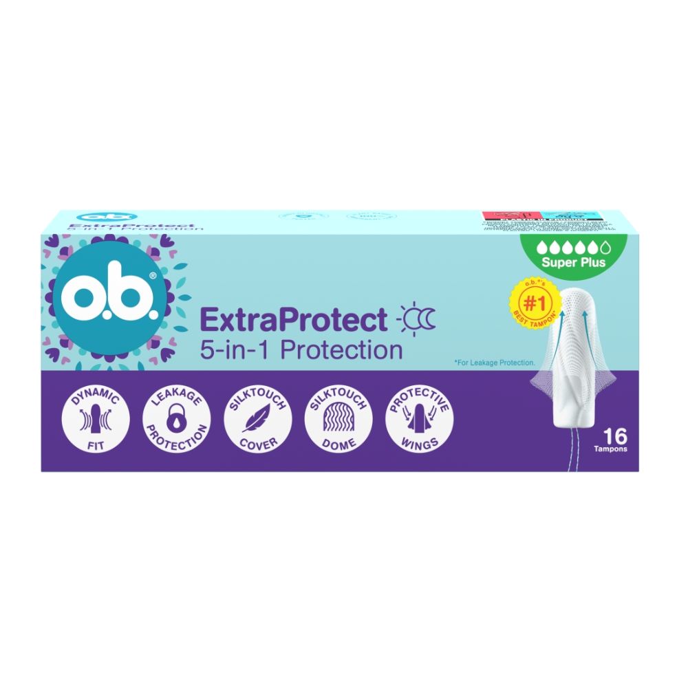 O.B. Extra Protect Super Plus tampony 16 sztuk