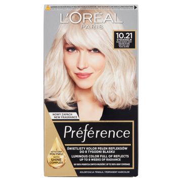 L'Oréal Paris Préférence Farba do włosów bardzo jasny perłowy blond 10.21 Stockholm