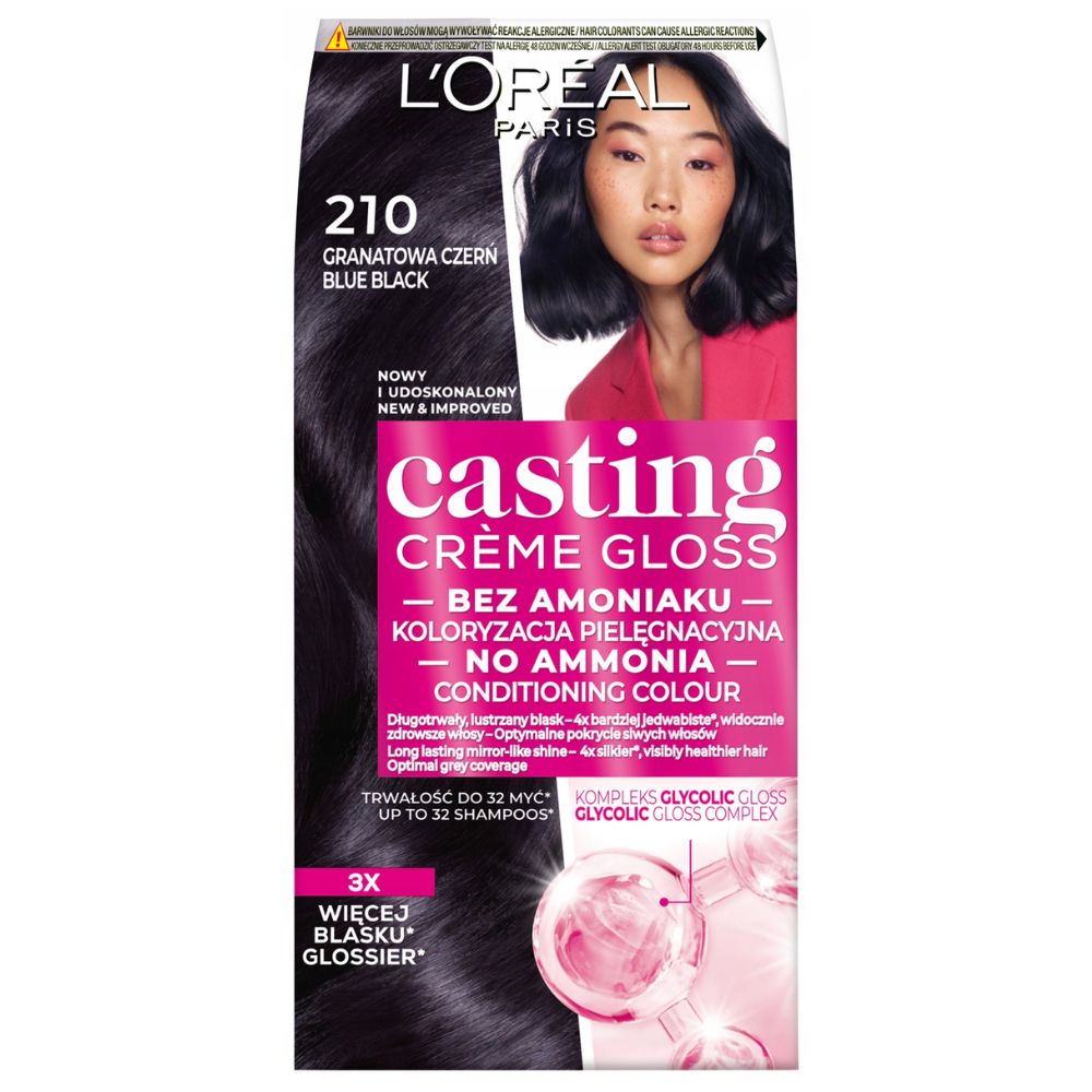 L'Oreal Paris Casting Creme Gloss Farba do włosów 210 granatowa czerń