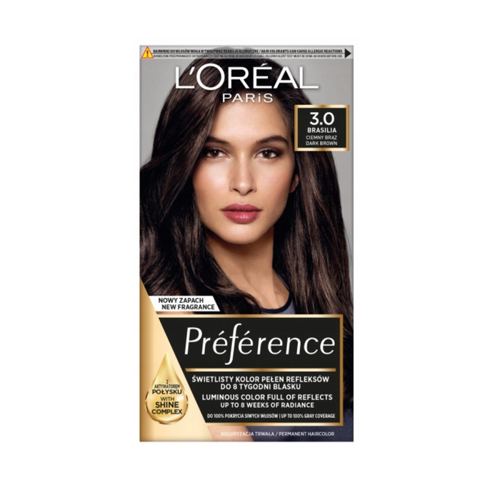 L'Oréal Paris Récital Préférence Farba do włosów B 3.0 Brasilia main product photo