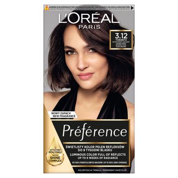 L'Oréal Paris Préférence Farba do włosów intensywny chłodny ciemny brąz 3.12 Toronto