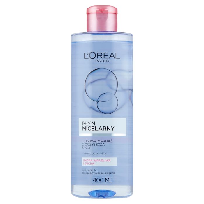L'Oreal Paris Płyn micelarny skóra wrażliwa i sucha 400 ml main product photo