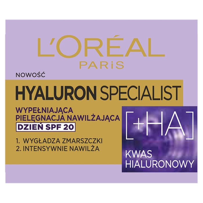 L'Oreal Paris Hyaluron Specialist Krem nawilżający na dzień z SPF 20 50 ml main product photo