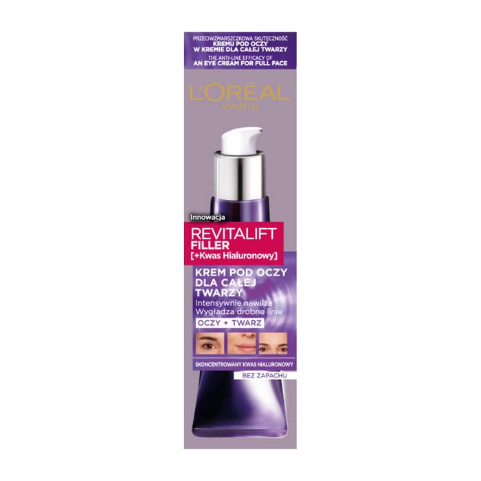 L'OREAL Revitalift Filler Krem pod oczy dla całej twarzy 30 ml. main product photo