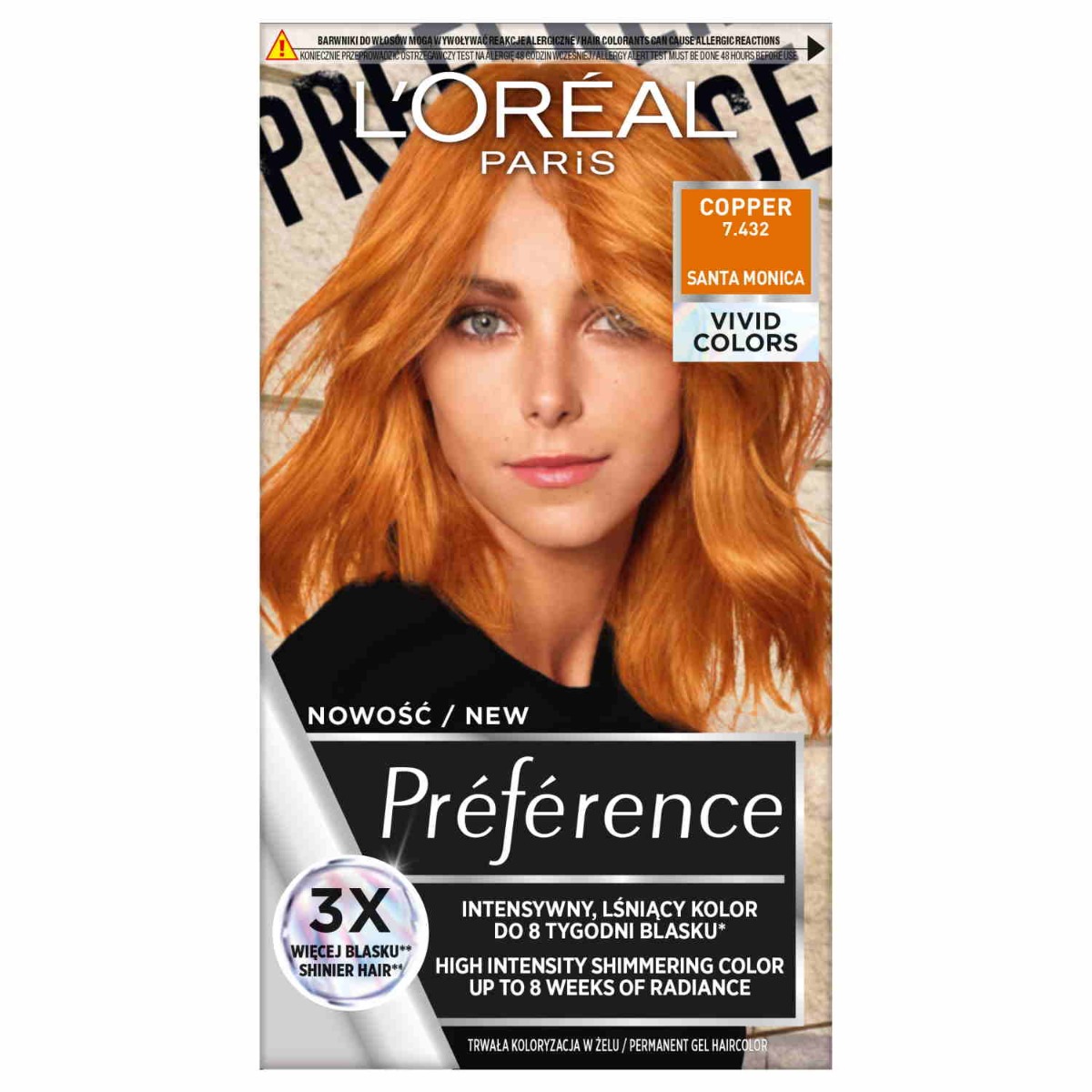 L’OREAL PARIS PREFERENCE VIVIDS 7.432 COPPER