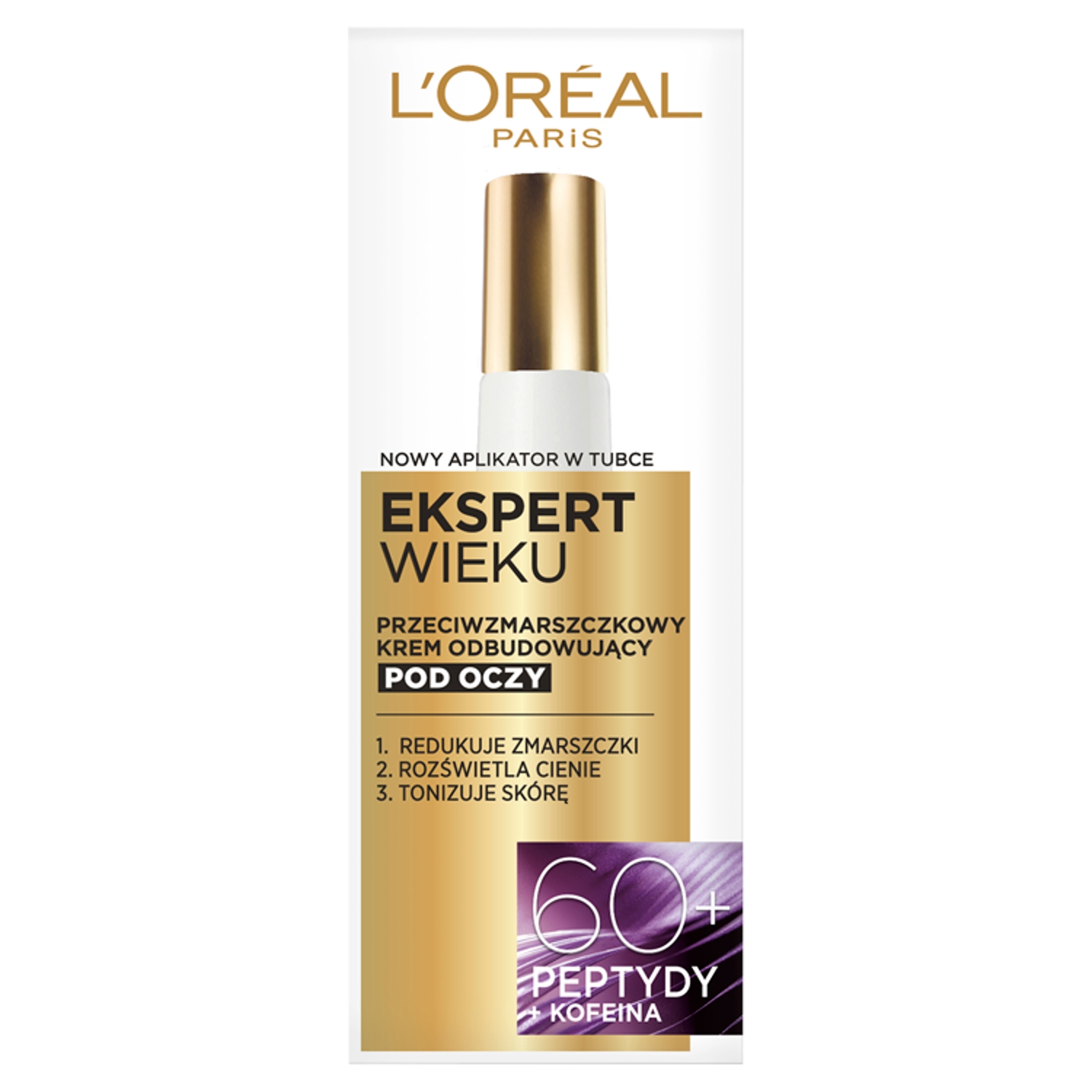 L'Oréal Paris Ekspert Wieku Przeciwzmarszczkowy krem odbudowujący pod oczy 60+ 15 ml
