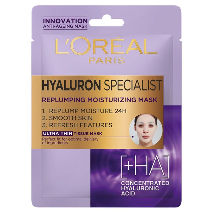 L'Oréal Paris Hyaluron Specialist Nawilżająco-wypełniająca maska w płachcie 30 g main product photo