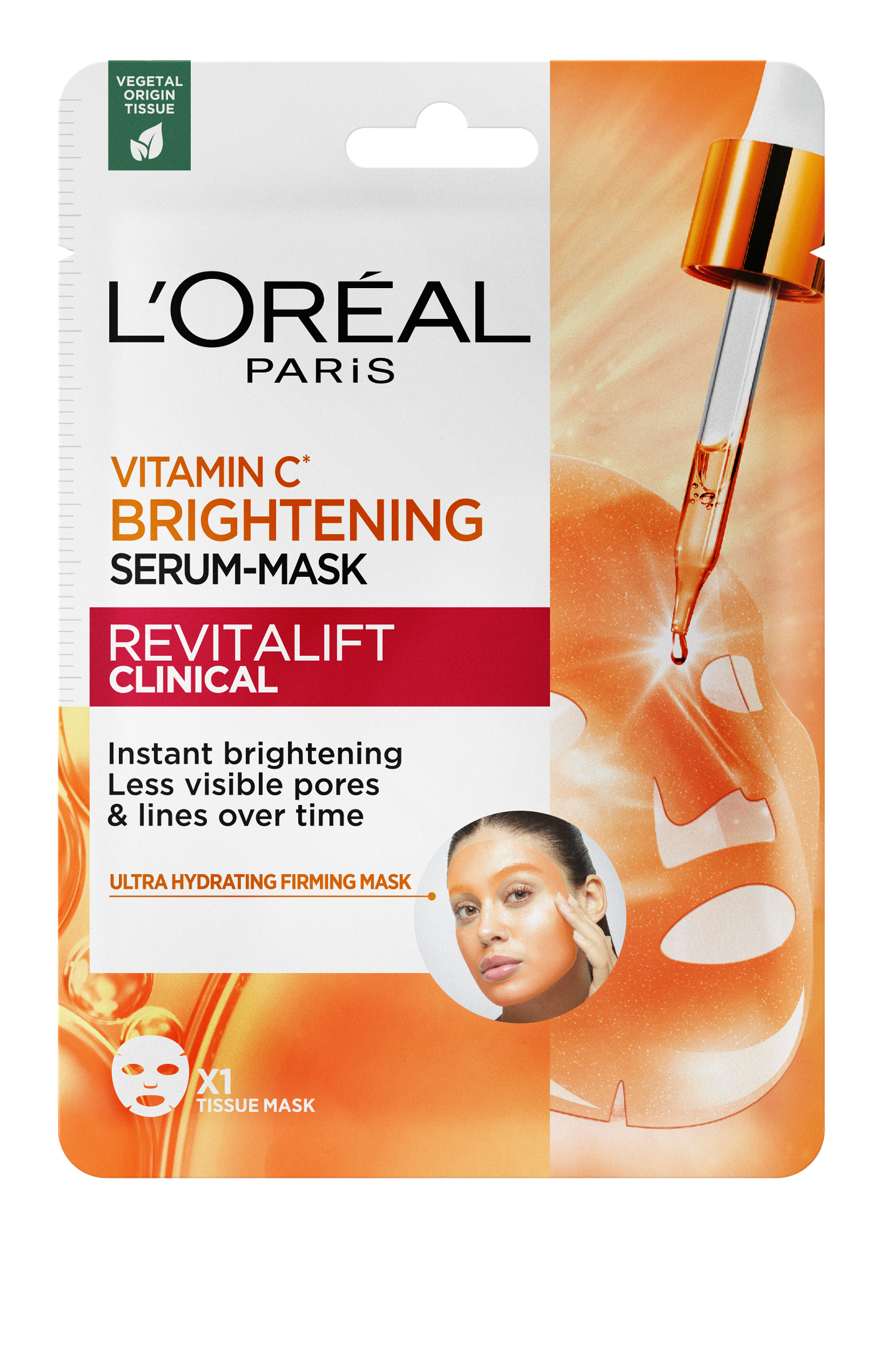 L'OREAL REVITALIFT CLINICAL MASKA-SERUM W PŁACHCIE 20G