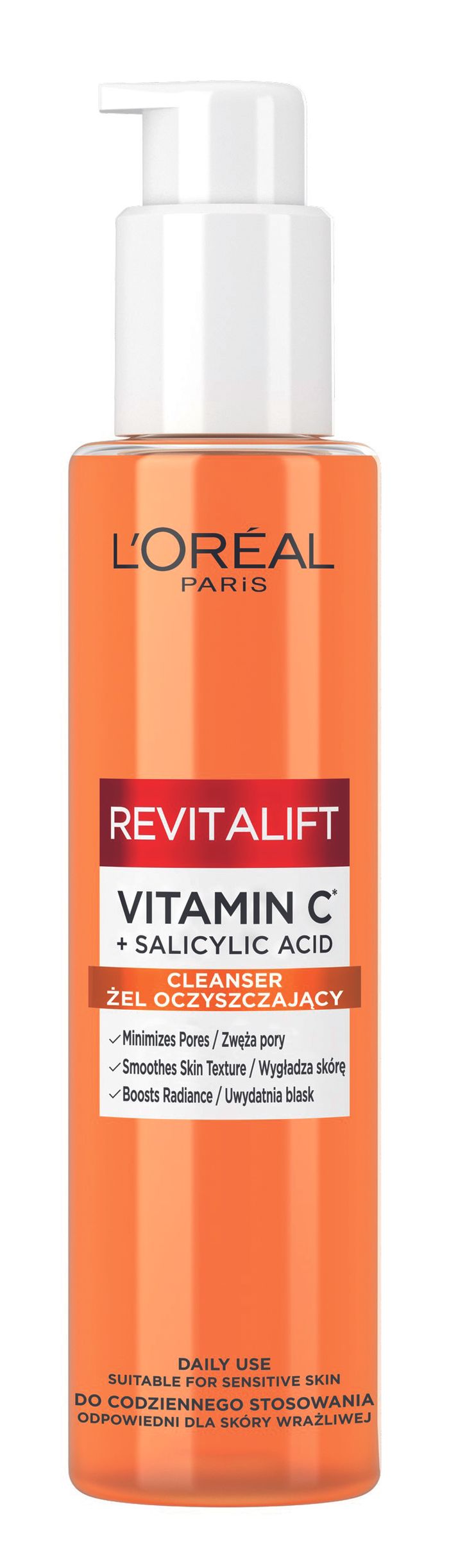 L’OREAL PARIS ŻEL OCZYSZCZAJĄCY DO TWARZY Z WITAMINĄ C - 150 ml main product photo