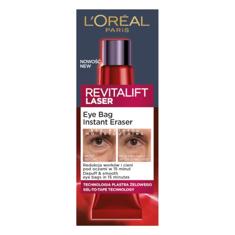 Loreal Revitalift Laser eye bag instant eraser krem pod oczy 15 ml