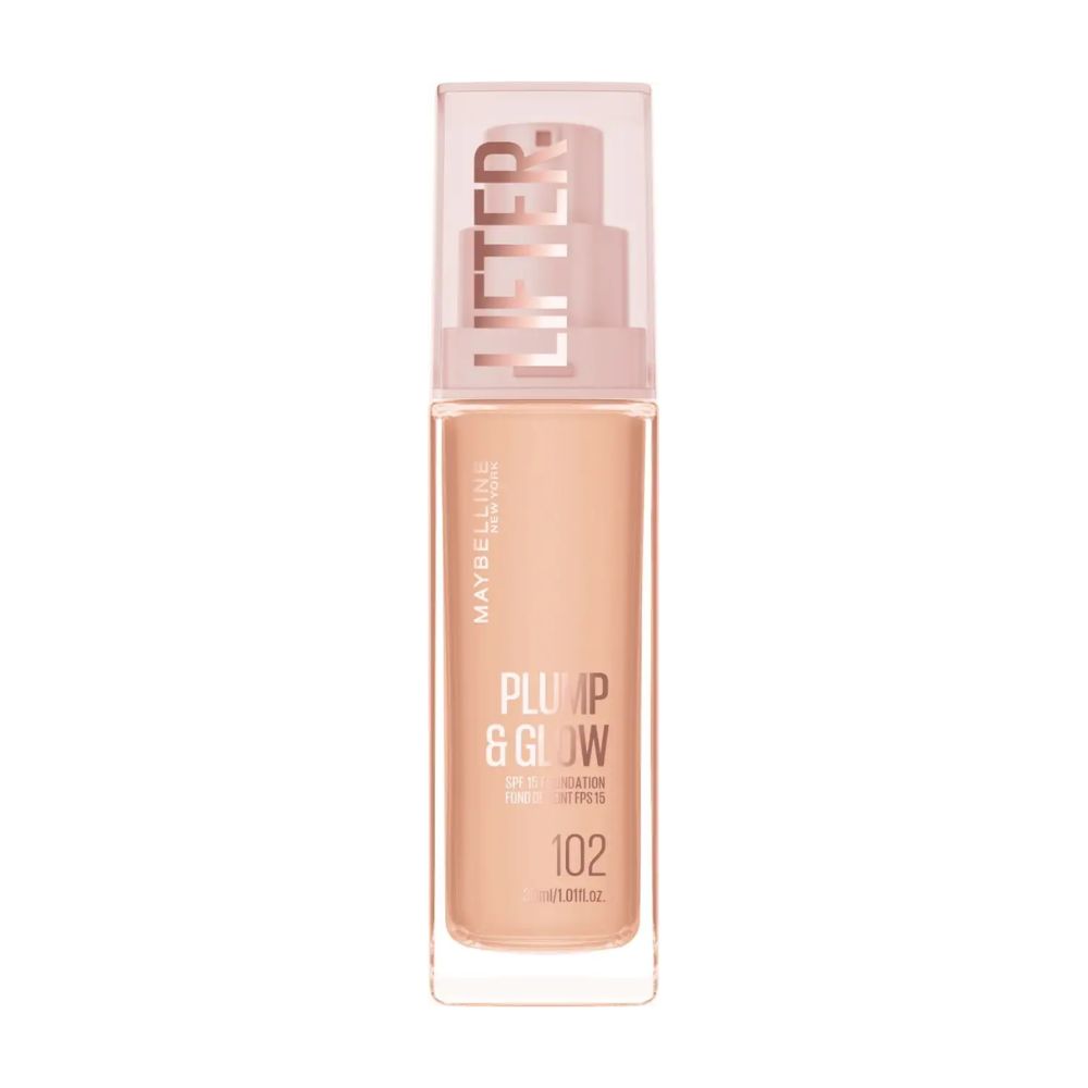 Maybelline Lifter Plump & Glow podkład rozświetlający 102 30 ml