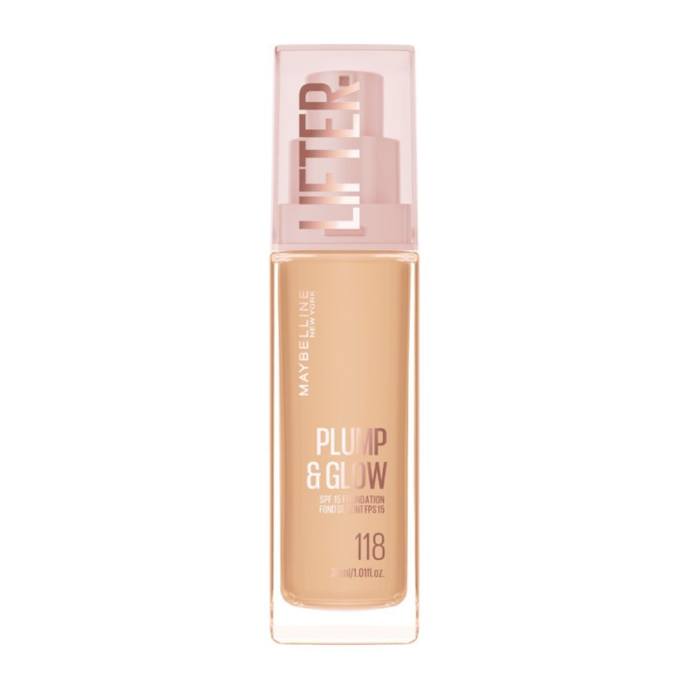 Maybelline Lifter Plump & Glow podkład rozświetlający 118 30 ml