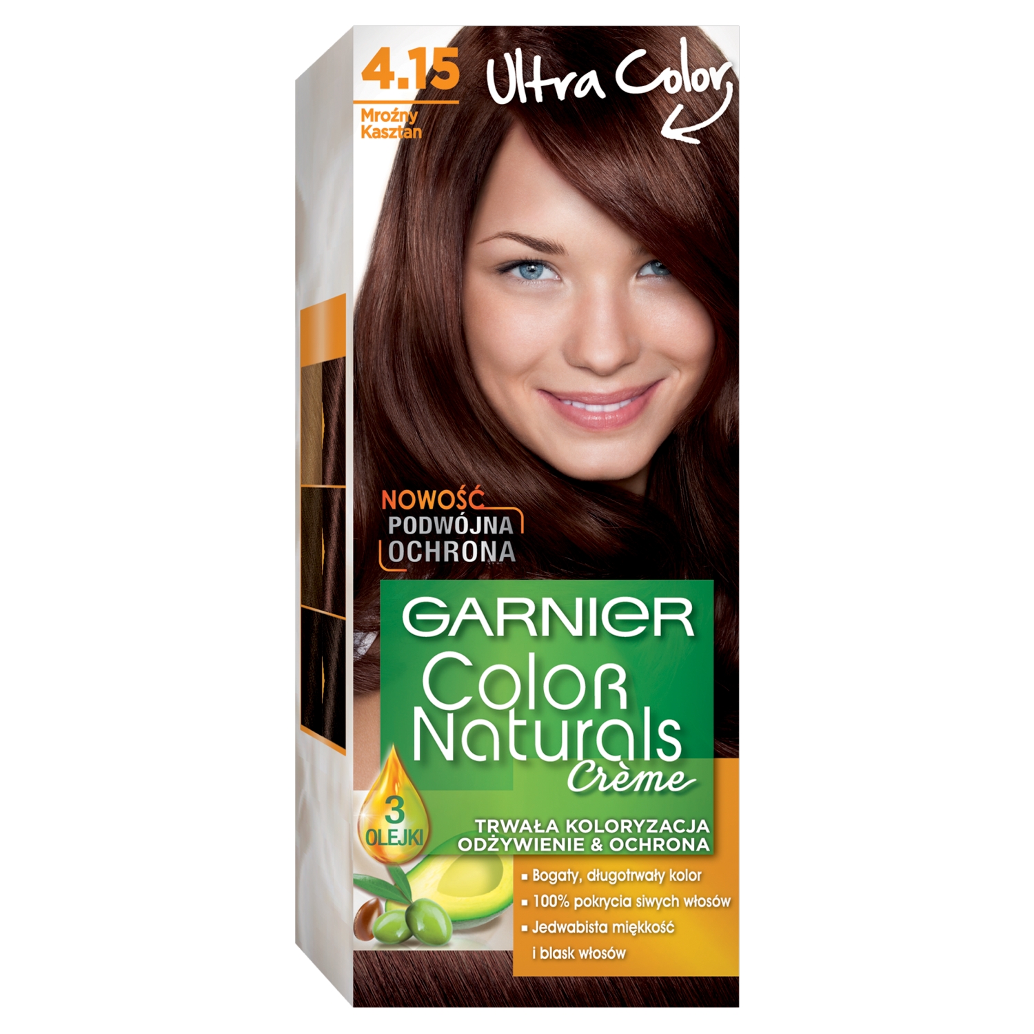 Garnier Color Naturals Creme Farba do włosów 4.15 Mroźny kasztan