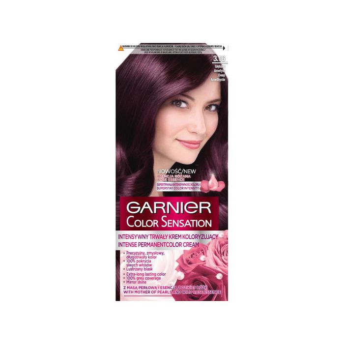 Garnier Color Sensation krem koloryzujący 3.16 Głęboki Ametyst main product photo