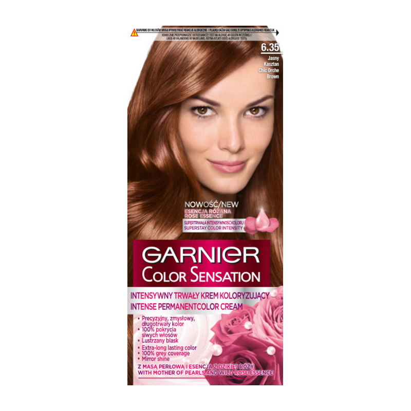 GARNIER krem koloryzujący Color Sensation 6.35 jasny kasztan 