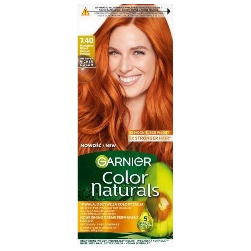 Garnier Color Naturals Crème Farba do włosów miedziany blond 7.40+