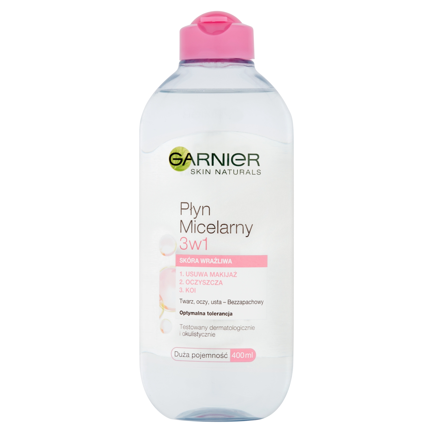 Garnier Skin Naturals Płyn micelarny 3w1 skóra wrażliwa 400 ml