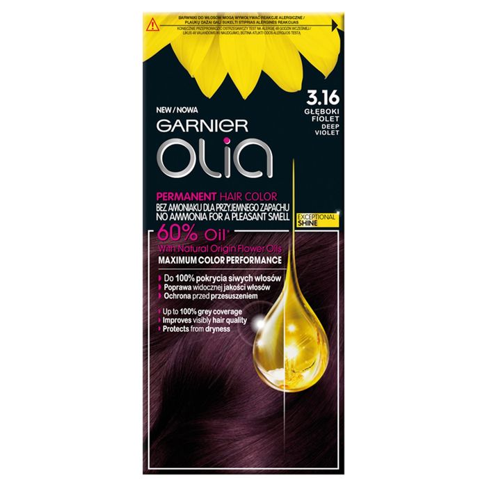 Garnier Olia Farba do włosów głęboki fiolet 3.16 main product photo