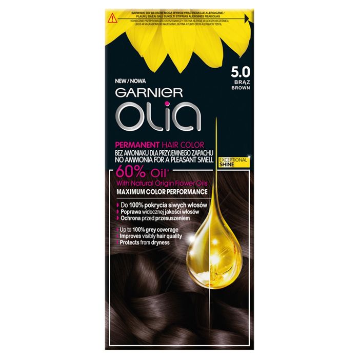 Garnier Olia Farba do włosów brąz 5.0 main product photo