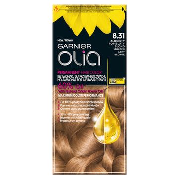 Garnier Olia Farba do włosów złocisty popielaty blond 8.31