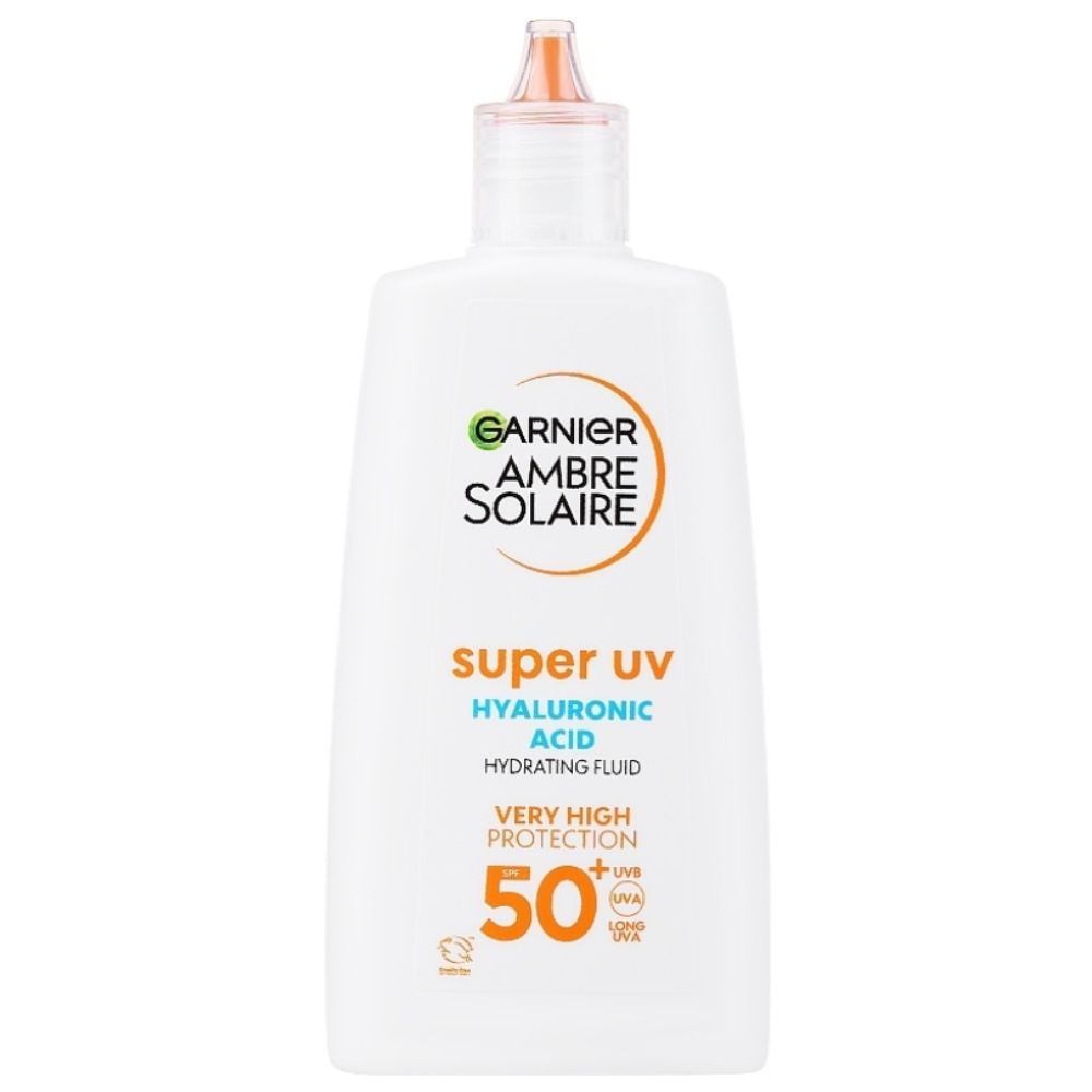 Garnier Ambre Solaire Super UV SPF50+ fluid do twarzy przeciw przebarwieniom 40 ml