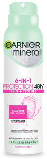 GARNIER MINERAL COTTON FRESH SPRAY 150ML main product photo