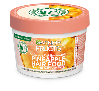 Garnier Fructis Hair Food Pineapple Maska do długich, matowych włosów 400ml