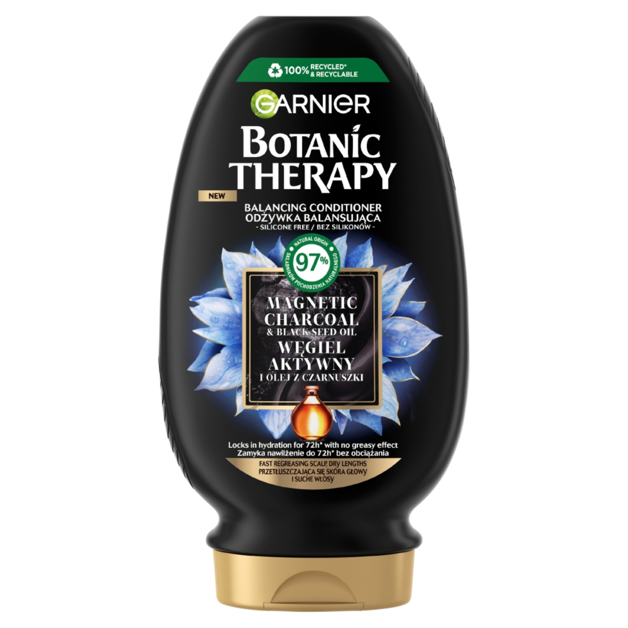 GARNIER odżywka do włosów węgiel aktywny i olej z czarnuszki 200 ml